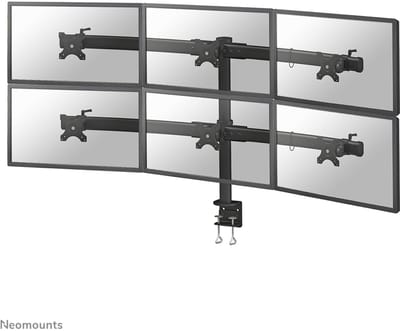 Neomounts FPMA-D700D6 Monitorarm 6 schermen - 19-27" - 0-8 kg/scherm - zwart