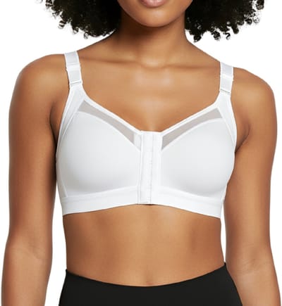Corrigerende BH met Voorsluiting - Maat S - Wit - Corrigerende BeHa Met Push Up - Beugelloze Bh - Post Operatieve BH - Magic Bra - Comfort BH - Ondersteunende BH - Beha Dames