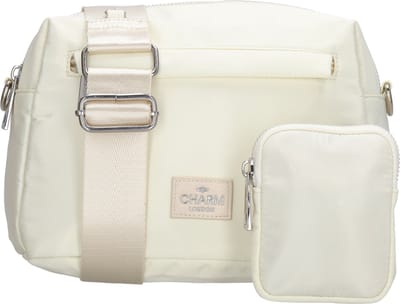 Charm London Odeon Crossbody Schoudertas met Etui Trendy - Gebroken wit