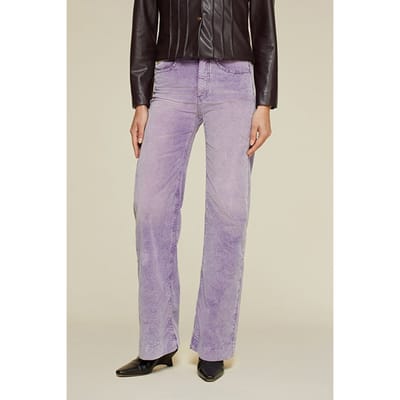 Lois Rosa 7097 Micro Snow Pruple Snow Size: W24L32 | Wide-Leg & Flared Pants Outlet | Dames |