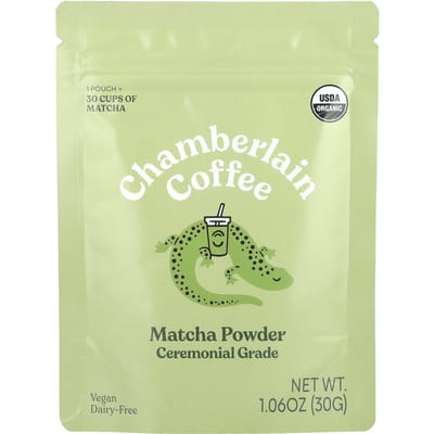 Chamberlain Coffee, Matcha Powder, Ceremonial Grade, 1.06 oz (30 g) beige