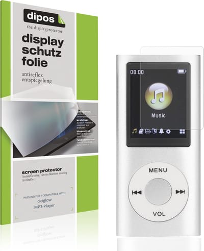 dipos – 4x Matte Beschermfolie geschikt voor ciciglow MP3-Player | Krasbestendige & antireflecterende Screenprotector Ultra-Thin