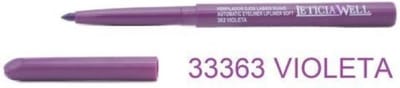 Leticia Well - Paars/Violet Lippotlood en Oogpotlood draaibaar zacht / Automatic Eyeliner Lipliner Soft - Nummer 33363 - 1 stuks