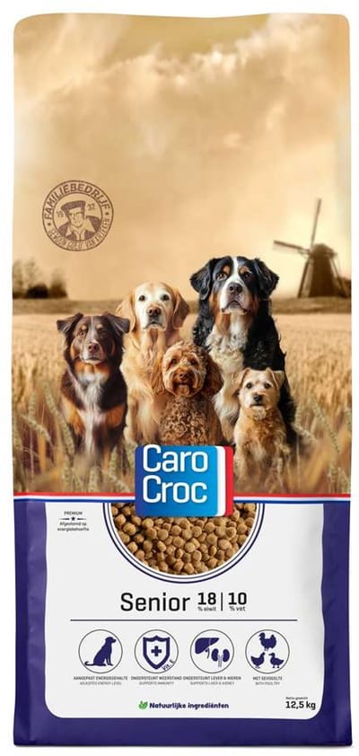 CaroCroc Senior 12,5kg en 3kg [18/10] met rocco snacks