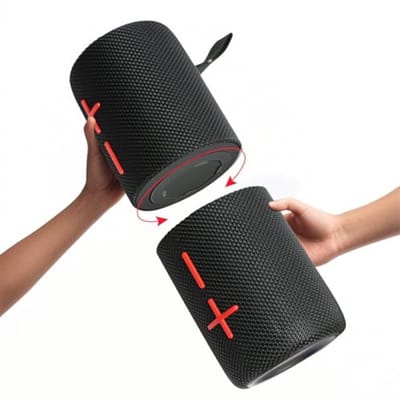 2-in-1 Draagbare Splitbare 40W Dubbele Bluetooth-Luidspreker met Waterdicht en Diepe Bas - 24 Uur Speeltijd en Echte Draadloze Koppeling