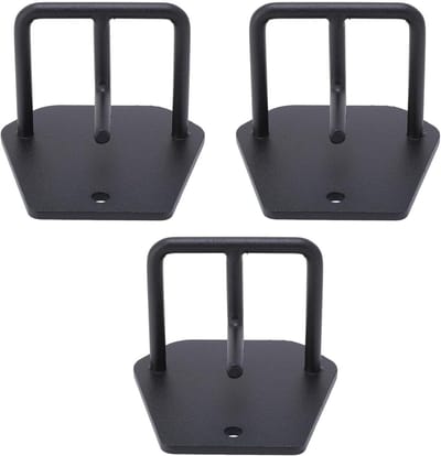 Muuranker Oefenband - Fitness Haak - Krachttraining Thuis - Dubbele Laspunten - 50 x 76 x 47 mm - Zwart
