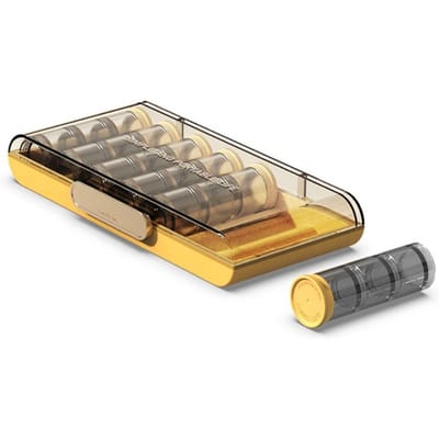 Draagbare Mini Wekelijkse Pillen Organizer Doos 7-Dagen Waterdicht 21-Vaks Vitaminen Opbergdoos Verzegeld Stofdicht Dagelijkse Pillendoos Reizen geel