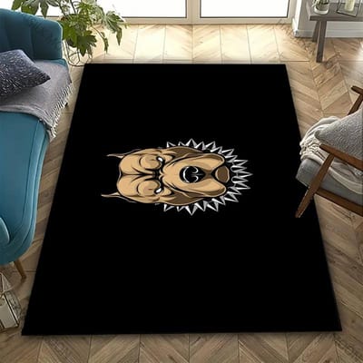 Tapis HD 3D APBT American Bully et pitbull Nouvelle Sortie ! Tapis pour Salon Chambre, Zones de Bureau, Tapis Durable Lavable en Machine 40x60cm (16x24in)