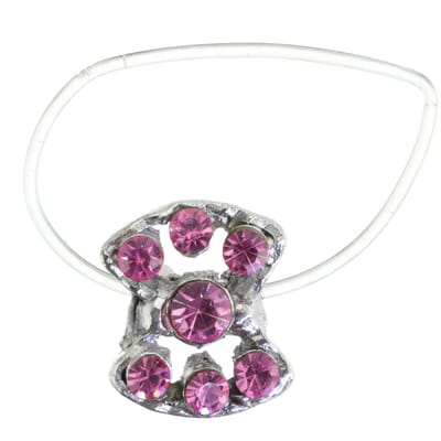 Behave - Teenring - Roze teenring – Met fonkelende kristallen – Bohemian & Summer trend – Nikkelvrij