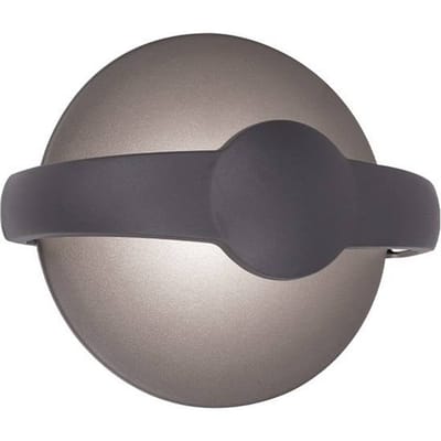 Viokef LED buiten wandlamp Mayorka, donkergrijs, breedte 22 cm, IP65