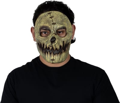 Partychimp Masker Vogelverschrikker Gezichtsmasker voor bij Halloween Kostuum Volwassenen Carnaval - Latex - One size