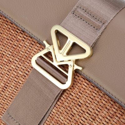 Bogner Schoudertas Zuoz Rafia Cassy Shoulderbag Portabella Bruine