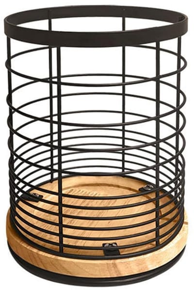 Dailygoods- Keukenhulpmiddelenhouder Compact - Keuken Organizer - Gootsteen Organizer - Zwarte Kleur - Roestvrij Staal - 15 x 13 cm - Keukenorganizer