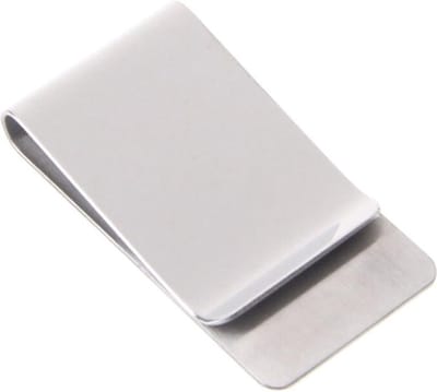 Fako Bijoux® - Geldclip - Moneyclip - RVS - Breed - 50x26mm - Zilverkleurig