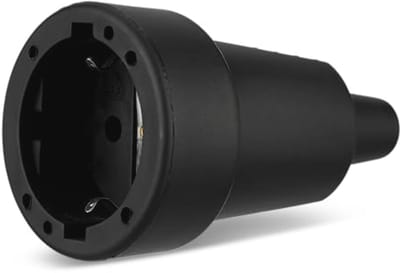 Koppeling rubber ISO-inzetstuk zwart voor elektrische installaties
