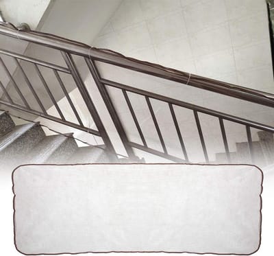 Balcony Safety Net voor Kinderen - 2 Meter Lang - Veiligheidsnet voor Balkon, Stuursel en Kribben - Koffiekleurig