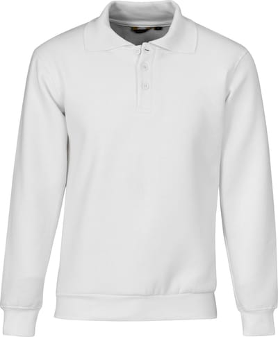 STØRVIK Napoli Polo Sweater - 4 Seizoenen - Schilderstrui - Heren - Maat M - Wit