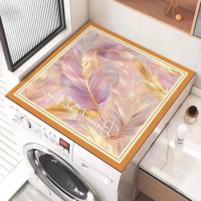 Beschermmat Apparaten - Mat voor Wasmachine - Apparaten Beschermen - Super Absorberend - 65 x 90 cm - Oranje