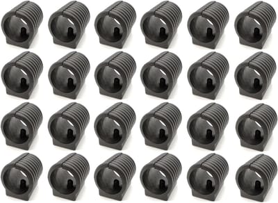 Kunststof Stoelpoten 24 Stuks 19 mm Zwart