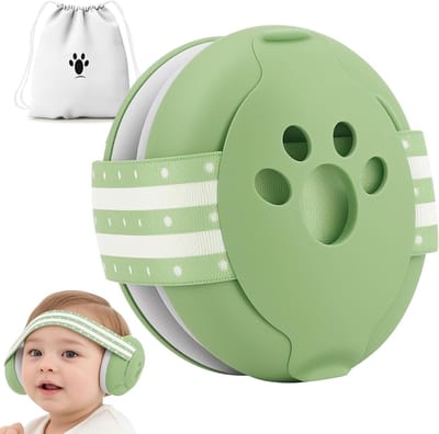 Gehoorbescherming voor baby's tot 36 maanden - comfortabele en ruisonderdrukkende hoofdtelefoons voor slapen, reizen en geluiddemping