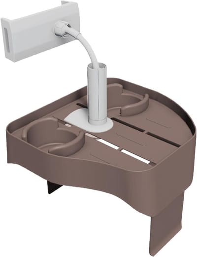 Buitentafel - Spa accessoire - Ontspanning en entertainment - Verstelbaar voor diverse wanddiktes - 27x27 cm