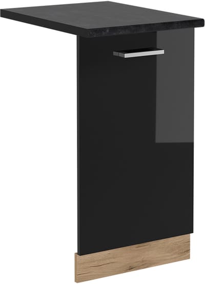 Vicco R-Line Vaatwasserfrontpaneel – 45 cm, WB Antraciet Zwart hoogglans