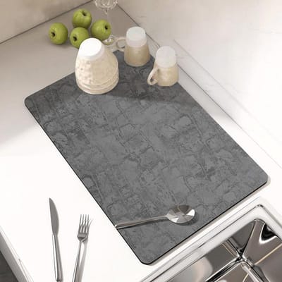 Keukenwerkblad Afdruipmat Absorberende Antislipmat Tafelgerei Droogmat Bekerhouder Geïsoleerde Salontafel Barmat 30 * 40CM