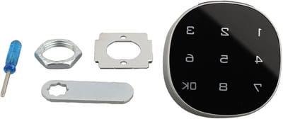 Digitaal Toetsenbord Slot - Elektronisch Cijferslot - Kast Beveiliging - Touchscreen Bediening - 20mm - Zwart