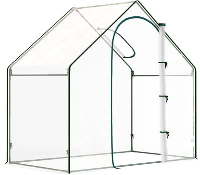 4goodz Foliekas Kweekkas voor Groenten/Bloemen 100x180x168 cm - Wit