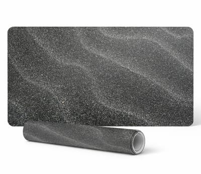 Antislip bureauonderlegger met grafisch golvend zandpatroon 90x45 cm