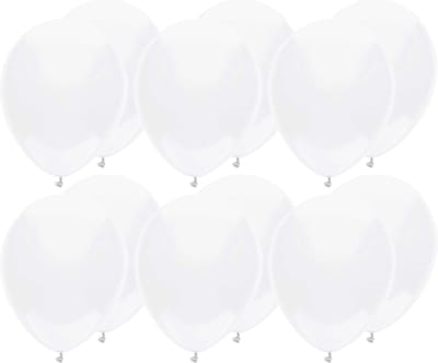 Haza Ballonnen verjaardag/thema feest - 200x stuks - wit - 29 cm