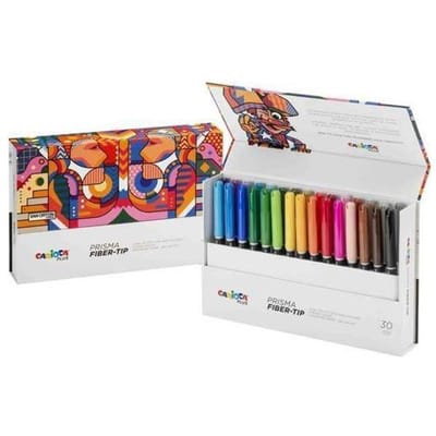 Carioca Plus Prisma Fiber-Tip Hard Box 30pcs Tekenen