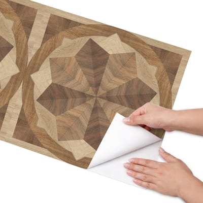 Coloray Meubel Wrap Folie - Bruin Meubelfolie - 50x100 cm - Meubel Wrap Folie Houten wielen - Plakfolie Meubels - Rustiek Meubelfolie - Decoratiefolie Zelfklevend - Slaapkamer decoratie - Achtergronden en patronen