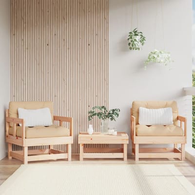 vidaXL - Tuinstoelen - 2 - st - massief - grenenhout