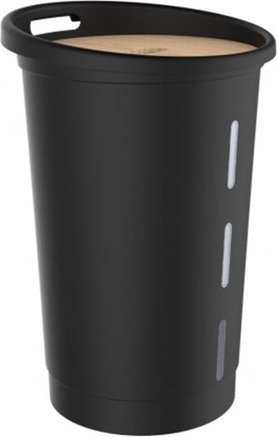 Houtpellets Opslag met deksel - 38 liter - 25 kg - 60,5 cm Hoog - Opslagton - Palletbak - Kunststof