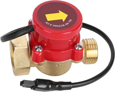 Waterpomp Stroomsensor - Automatische Pomp Schakelaar - Waterstroom Regelen - Volledig Gesloten Veiligheid - AC 220V - Messing