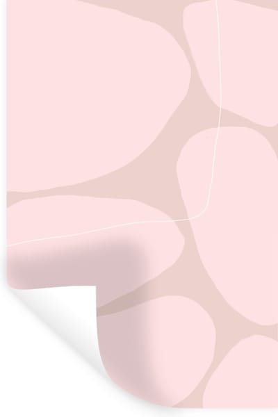 Muurstickers - Sticker Folie - Roze - Geometrische vormen - Abstract - 20x30 cm - Plakfolie - Muurstickers Kinderkamer - Zelfklevend Behang - Zelfklevend behangpapier - Stickerfolie