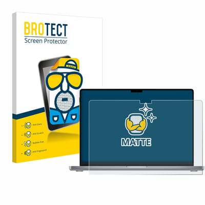 BROTECT - Screenprotector voor Apple MacBook Pro 16" 2021 - Folie Beschermfolie matte