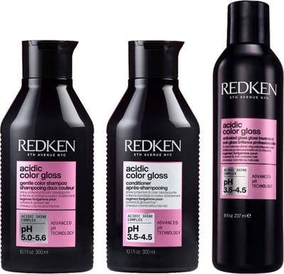 Redken Acidic Color Gloss Shampoo 300ml + Conditioner 300ml + Activated Glass Gloss Treatment 237ml