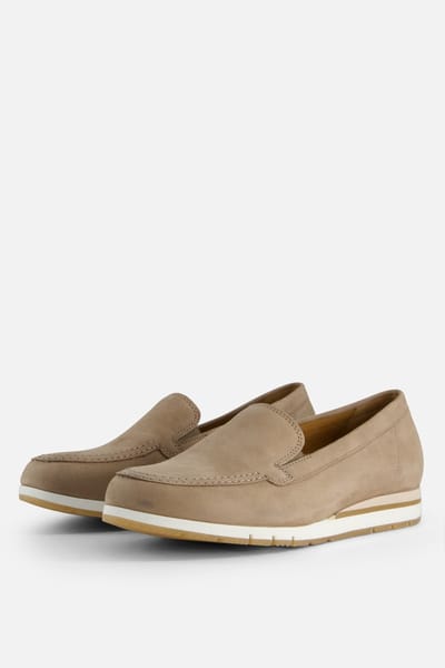 Gabor Instappers beige Nubuck - Dames - Maat 37