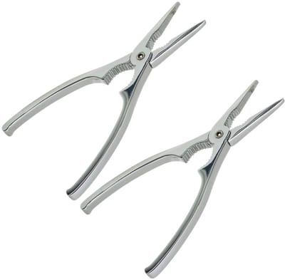 Set van 2 kreeftentangen en krabtangen 17 cm Fackelmann