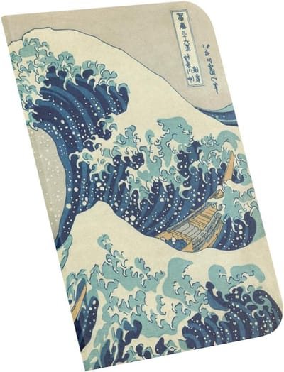 A4 Notitieboek Ongelinieerd - Groot Golf van Kanagawa Kunst - Flexibel Omslag