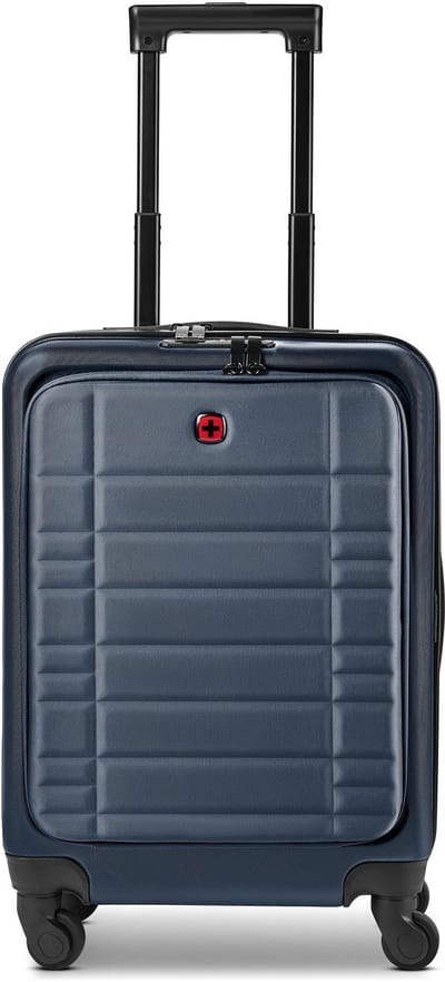 Wenger Amplar Evo 4 wielen Cabinewagen S 53 cm Laptop compartiment - Harde bagage - TSA slot - navy blue