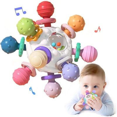 SCH® Baby Speelgoed 0 jaar - Baby Speelgoed - Veelkleurig - 11cm x 11cm x 8cn