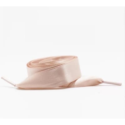 2 Paar Satijnen Zijde Lint Schoenveters voor Sneakers Platte Schoenveters Canvas Schoenveters 2cm Breedte 80cm/100cm/120cm/140cm Lengte 100cm beige