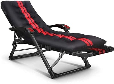 Loungestoel Opvouwbaar - Ligbed Buiten - Ontspannen in de Zon - Verstelbare Rugleuning - 67 cm Breed - Gestreept