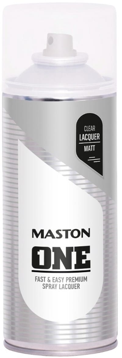 Maston ONE - spuitverf - blanke lak - mat - 400 ml - spuitbus verf