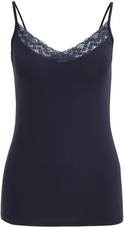 WE Fashion Dames singlet met kant