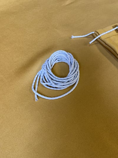Maroyathome - Loodveter - verzwaringskoord - 5 meter - wit - 50 gram per meter - voor vitrage en gordijnen