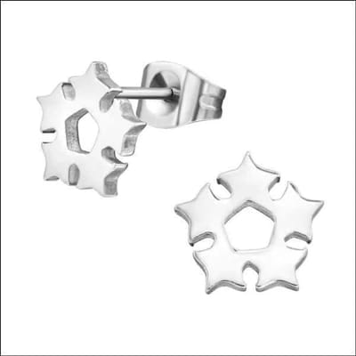 Aramat Jewels | Oorbellen | RVS Sterren Oorbellen Zilverkleur 6-10mm - Ster Oorstekers | | | |9mm | Staal | Kinderen, Volwassenen | Verkleurd niet